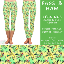 Load image into Gallery viewer, Ready To Ship - Eggs &amp; Ham - Full Length Leggings Sport TC
