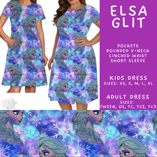Load image into Gallery viewer, Batch #557 - Princess Glitter - Closes 7/17 - ETA mid Sept - Elsa Glit Adult &amp; Kids Dresses
