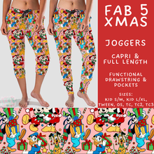 Load image into Gallery viewer, Batch #558 - Magical Character Christmas - Closes 7/20 - ETA mid/late Sept - Fab 5 Xmas Full and Capri Length Joggers
