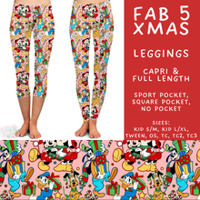 Load image into Gallery viewer, Batch #558 - Magical Character Christmas - Closes 7/20 - ETA mid/late Sept - Fab 5 Xmas Full and Capri Length Leggings
