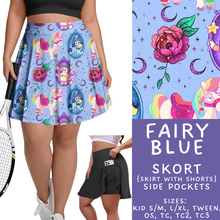 Load image into Gallery viewer, Batch #454 - Cool Characters 10 - Closes 11/26 - ETA mid Jan - Fairy Blue Skort
