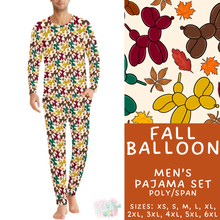 Load image into Gallery viewer, Batch #580 - Fall Family Pajamas 2 - Closes 9/4 - ETA early Nov - Fall Balloon Men's Pajama Set
