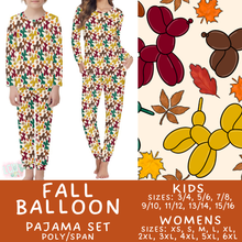 Load image into Gallery viewer, Batch #580 - Fall Family Pajamas 2 - Closes 9/4 - ETA early Nov - Fall Balloon Women's &amp; Kid's Pajama Set

