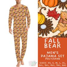 Load image into Gallery viewer, Batch #580 - Fall Family Pajamas 2 - Closes 9/4 - ETA early Nov - Fall Bear Men's Pajama Set
