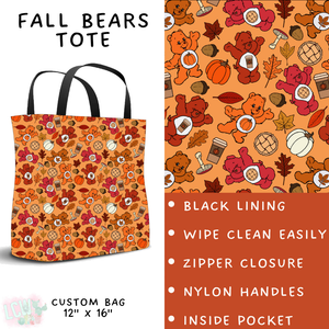 Batch #409 - Character Fall 2 - Closes 9/8 - ETA late October - Fall Bears Tote