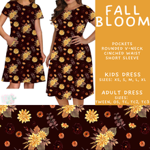 Load image into Gallery viewer, Batch #582 - Hello Fall 3 - Closes 9/7 - ETA early Nov - Fall Bloom Adult &amp; Kids Dresses
