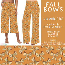 Load image into Gallery viewer, Batch #575 - Fun Run 26 - Closes 8/26 - ETA late October - Fall Bows Capri and Full Length Loungers
