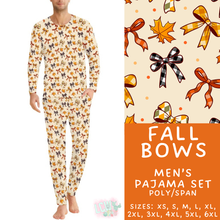 Load image into Gallery viewer, Batch #580 - Fall Family Pajamas 2 - Closes 9/4 - ETA early Nov - Fall Bows Men's Pajama Set
