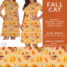 Load image into Gallery viewer, Batch #582 - Hello Fall 3 - Closes 9/7 - ETA early Nov - Fall Cat Adult &amp; Kids Dresses
