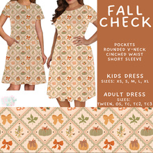 Load image into Gallery viewer, Batch #582 - Hello Fall 3 - Closes 9/7 - ETA early Nov - Fall Check Adult &amp; Kids Dresses
