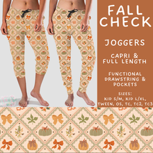 Load image into Gallery viewer, Batch #582 - Hello Fall 3 - Closes 9/7 - ETA early Nov - Fall Check Full and Capri Length Joggers
