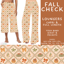 Load image into Gallery viewer, Batch #582 - Hello Fall 3 - Closes 9/7 - ETA early Nov - Fall Check Capri and Full Length Loungers
