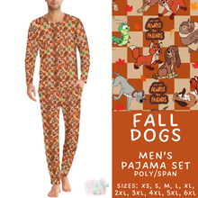 Load image into Gallery viewer, Batch #580 - Fall Family Pajamas 2 - Closes 9/4 - ETA early Nov - Fall Dogs Men's Pajama Set
