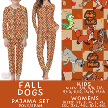 Load image into Gallery viewer, Batch #580 - Fall Family Pajamas 2 - Closes 9/4 - ETA early Nov - Fall Dogs Women's &amp; Kid's Pajama Set
