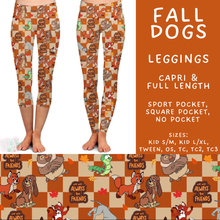 Load image into Gallery viewer, Batch #583 - Magical Character Fall - Closes 9/9 - ETA early Nov - Fall Dogs Full and Capri Length Leggings
