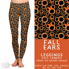 Load image into Gallery viewer, Ready to Ship - Fall Ears Full Length Leggings - Sport Pocket TC
