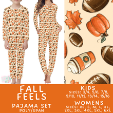 Load image into Gallery viewer, Batch #580 - Fall Family Pajamas 2 - Closes 9/4 - ETA early Nov - Fall Feels Women's &amp; Kid's Pajama Set
