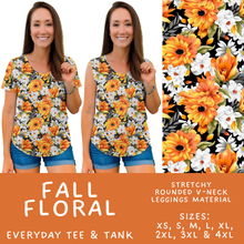 Load image into Gallery viewer, Batch #575 - Fun Run 26 - Closes 8/26 - ETA late October - Fall Floral Everyday Tank &amp; Tee
