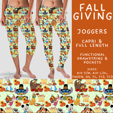 Load image into Gallery viewer, Batch #583 - Magical Character Fall - Closes 9/9 - ETA early Nov - Fall Giving Full and Capri Length Joggers
