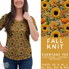 Load image into Gallery viewer, Batch #407 - Fall Fun 2 - Closes 9/4 - ETA mid/late October - Fall Knit Everyday Tee
