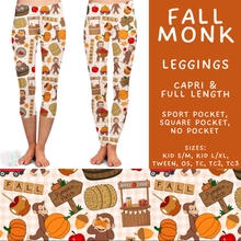 Load image into Gallery viewer, Batch #583 - Magical Character Fall - Closes 9/9 - ETA early Nov - Fall Monk Full and Capri Length Leggings

