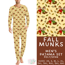 Load image into Gallery viewer, Batch #580 - Fall Family Pajamas 2 - Closes 9/4 - ETA early Nov - Fall Munks Men's Pajama Set
