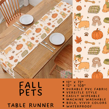 Load image into Gallery viewer, Batch #588 - Table Runners - Closes 9/21 - ETA early/mid Nov - Fall Pets Table Runner
