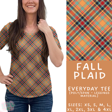 Load image into Gallery viewer, Batch #407 - Fall Fun 2 - Closes 9/4 - ETA mid/late October - Fall Plaid Everyday Tee
