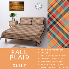 Load image into Gallery viewer, Batch  #410 - Cozy Quilts - Closes 9/10 - ETA late October - Fall Plaid Quilt
