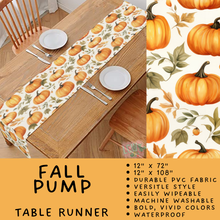 Load image into Gallery viewer, Batch #588 - Table Runners - Closes 9/21 - ETA early/mid Nov - Fall Pump Table Runner
