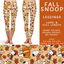 Load image into Gallery viewer, Batch #583 - Magical Character Fall - Closes 9/9 - ETA early Nov - Fall Snoop Full and Capri Length Leggings
