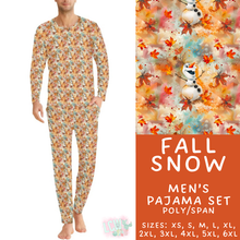 Load image into Gallery viewer, Batch #580 - Fall Family Pajamas 2 - Closes 9/4 - ETA early Nov - Fall Snow Men's Pajama Set
