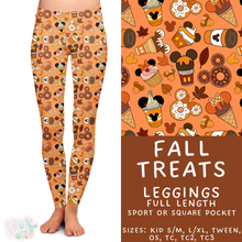 Load image into Gallery viewer, Ready to Ship - Fall Treats Full Length Leggings - Square Pocket OS
