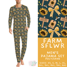 Load image into Gallery viewer, Batch #580 - Fall Family Pajamas 2 - Closes 9/4 - ETA early Nov - Farm SFlwr Men's Pajama Set
