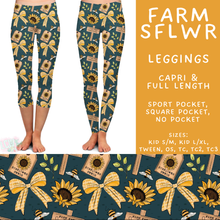 Load image into Gallery viewer, Batch #582 - Hello Fall 3 - Closes 9/7 - ETA early Nov - Farm SFlwr Full and Capri Length Leggings

