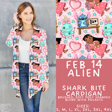 Load image into Gallery viewer, Batch #457 - Magical Character Love Collection - Closes 12/1 - ETA mid Jan - Feb 14 Alien Cardigan

