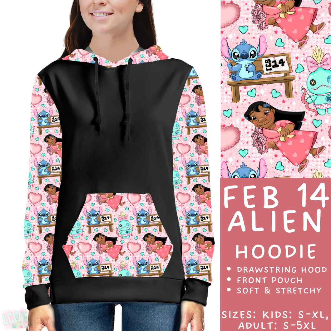 Batch #457 - Magical Character Love Collection - Closes 12/1 - ETA mid Jan - Feb 14 Alien Hoodie