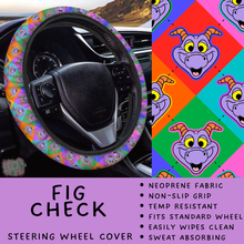Load image into Gallery viewer, Batch #554 - Car Accessories 3 - Closes 7/10 - ETA early/mid Sept - Fig Check Steering Wheel Cover
