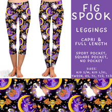 Load image into Gallery viewer, Batch #567 - Magical Character Halloween - Closes 8/10 - ETA early Oct - Fig Spook Full and Capri Length Leggings
