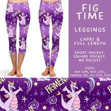 Load image into Gallery viewer, Batch #594 - Magical Faves 25 - Closes 10/5 - ETA early Dec - Fig Time Full and Capri Length Leggings
