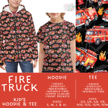 Load image into Gallery viewer, Batch #563 - Made for Play Collection - Closes 7/31 - ETA late Sept - Fire Truck Kid's Unisex Hoodie &amp; Tee
