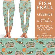 Load image into Gallery viewer, Batch #592 -  Fun Run 27 - Closes 9/30 - ETA late Nov - Fish FBall Full and Capri Length Leggings
