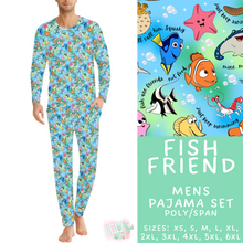 Load image into Gallery viewer, Batch #590 - Magical Family Pajamas - Closes 9/18 - ETA mid Nov - Fish Friend Men's Pajama Set
