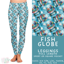 Load image into Gallery viewer, Batch #432 - Winter Globes - Closes 10/17 - ETA early December - Fish Globe Full Length Leggings
