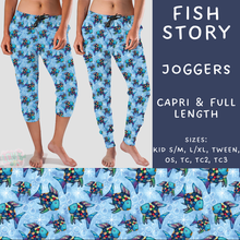 Load image into Gallery viewer, Ready To Ship - Fish Story - Full Length Joggers TC - Capri Joggers TC2
