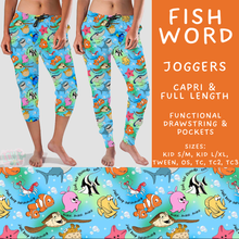 Load image into Gallery viewer, Batch #608 - Magic in Words - Closes 11/4 - ETA early Jan - Fish Word Full and Capri Length Joggers
