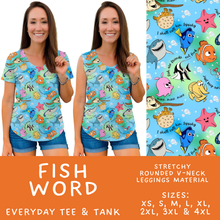 Load image into Gallery viewer, Batch #608 - Magic in Words - Closes 11/4 - ETA early Jan - Fish Word Everyday Tank &amp; Tee
