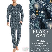 Load image into Gallery viewer, Batch #584 - Christmas Family Pajamas - Closes 9/11 - ETA mid Nov - Flake Cat Men's Pajama Set
