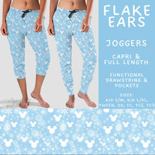 Load image into Gallery viewer, Batch #606 - Magical Character Winter - Closes 10/30 - ETA late Dec - Flake Ears Full and Capri Length Joggers
