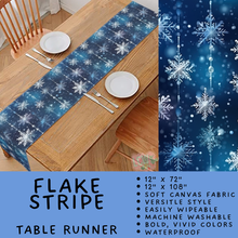 Load image into Gallery viewer, Batch #602 - Table Runners &amp; Placemats - Closes 10/23 - ETA mid Dec - Flake Stripe Table Runner
